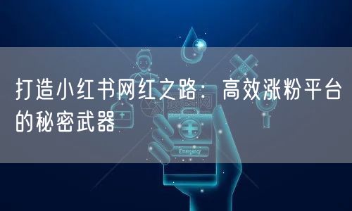 打造小红书网红之路：高效涨粉平台的秘密武器