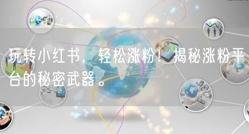 玩转小红书，轻松涨粉！揭秘涨粉平台的秘密武器。