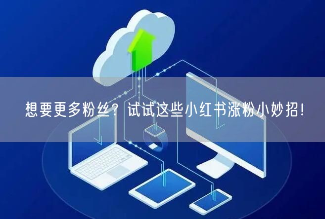 想要更多粉丝？试试这些小红书涨粉小妙招！