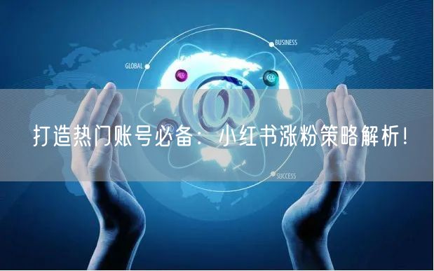打造热门账号必备：小红书涨粉策略解析！