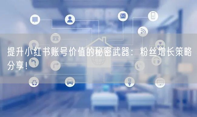 提升小红书账号价值的秘密武器：粉丝增长策略分享！