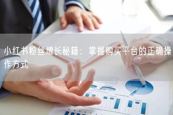 小红书粉丝增长秘籍：掌握购买平台的正确操作方式