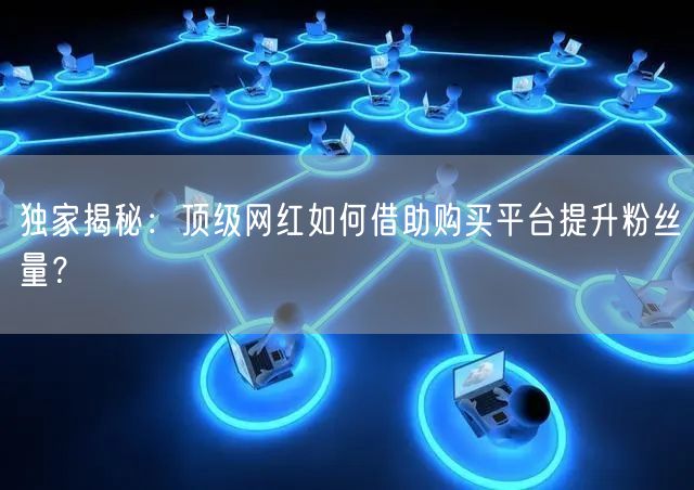 独家揭秘：顶级网红如何借助购买平台提升粉丝量？