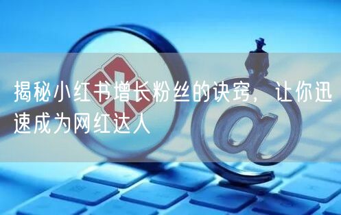 揭秘小红书增长粉丝的诀窍，让你迅速成为网红达人