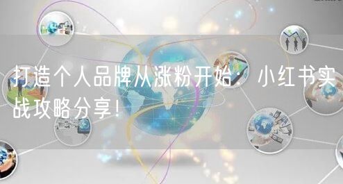 打造个人品牌从涨粉开始：小红书实战攻略分享！