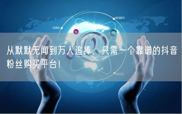 从默默无闻到万人追捧，只需一个靠谱的抖音粉丝购买平台！