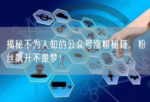 揭秘不为人知的公众号涨粉秘籍，粉丝飙升不是梦！